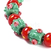 Handmade Lampwork Beads Strands LAMP-P066-02-3