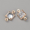 Alloy Clear Cubic Zirconia Connector Charms FIND-WH0128-12A-KCG-1