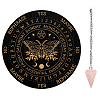 AHADEMAKER 1Pc Cone/Spike/Pendulum Natural Rose Quartz Stone Pendants DIY-GA0004-30G-1
