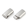 316 Surgical Stainless Steel Magnetic Clasps with Glue-in Ends STAS-F269-05MP-01-2