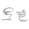 Non-Tarnish 304 Stainless Steel Snake Wrap Stud Earrings EJEW-B023-02P-2