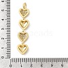 Brass Micro Pave Cubic Zirconia Big Pendants KK-C164-01C-G-3