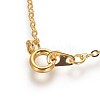 Brass Cable Chain Necklaces SW028-01G-NF-2