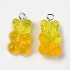 Transparent Resin Pendants RESI-R429-31G-2