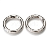 Zinc Alloy Spring Gate Rings PALLOY-C100-01P-02-1