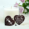 Double Sided Wooden Rotating Photo Frames with DIY Word Heart Charm DJEW-WH0076-006-3