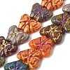 Painted Glass Beads Strands GLAA-Z021-03A-1
