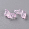 Transparent Spray Painted Glass Beads GLAA-S190-018F-01-3