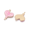 Valentine's Day Theme Alloy Enamel Pendants ENAM-T020-50I-02-2