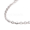 Anti-Tarnish Rhodium Plated 925 Sterling Silver Cable Chains Necklace for Women STER-I021-08A-P-2