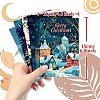 50Pcs Christmas Paper Greeting Cards DIY-P085-15D-5