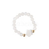 Natural Shell Beaded Stretch Rings for Women WG0687E-01-2