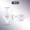 10Pcs 304 Stainless Steel Pendants STAS-NB0001-28-4