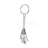 Halloween Themed Skull Hand Alloy Keychain KEYC-JKC00860-1