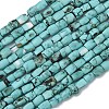 Dyed Natural Crackle Turquoise Beads Strands G-K365-G03-02-4