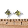 Brass Pave Cubic Zirconia Connector Charms KK-F892-53P-07-3