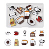 10Pcs 10 Style Coffeemaker Enamel Pins JEWB-TA00001-07-10