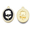 Rack Plating Alloy Enamel Pendants LS-PALLOY-S132-337A-2