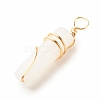 Natural White Jade Pendants PALLOY-JF01453-07-4