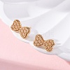 Brass Stud Earrings EJEW-D288-16G-5