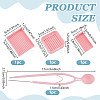 1Pc Plastic with Iron Tweezers TOOL-WH0155-238A-3