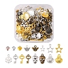 160Pcs 16 Style Tibetan Style Alloy Pendants TIBEP-FS0001-06AS-1