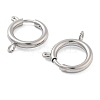304 Stainless Steel Spring Ring Clasps STAS-E104-09C-P-2