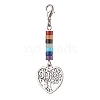 Alloy Tree of Life Pendant Decorations HJEW-JM02062-03-1