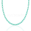 11 Colors Acrylic Opaque Cable Chains PACR-CJ0001-12-7