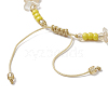 Natural Citrine Chips & Handmade Seed Beads Braided Bracelet Making AJEW-MZ00004-03-3