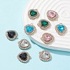 10Pcs 5 Color Acrylic Rhinestone Pendants FIND-FS0001-40-2