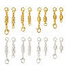 Kissitty 32 Sets 16 Styles Brass Magnetic Clasps KK-KS0001-28-9