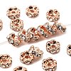 Brass Rhinestone Spacer Beads X-RB-A014-L6mm-01RG-NF-1