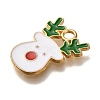 Christmas Theme Alloy Enamel Pendants FIND-I040-01C-2