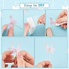6 Sets 2 Colors Iron & Paper Butterfly Cake Toppers Decorations DIY-GA0007-53-3