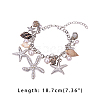   Trendy Charm Bracelets BJEW-PH0004-03-WH-2