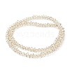 Electroplate Glass Beads Strands GLAA-A001-02A-PL01-2