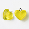 Transparent Resin Pendants RESI-R429-30G-2