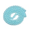 Baking Painted Electroplate Glass Beads Strands GLAA-G120-01J-2