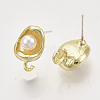 Alloy Stud Earring Findings X-PALLOY-S121-248-1