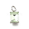 Brass Glass Charms KK-V011-36P-A-1