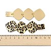 Leopard Print Alloy Dangle Stud Earrings EJEW-K304-01B-G-6