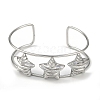 Non-Tarnish 304 Stainless Steel Wide Textured Open Cuff Bangles BJEW-Q348-05P-10-2