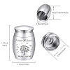 CREATCABIN 1Pc Alloy Cremation Urn AJEW-CN0001-69I-2