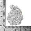 Printed Christmas Theme Acrylic Pendants OACR-L018-07C-3