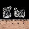 Natural Quartz Crystal Carved Half Hole Beads G-K367-02G-3