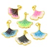 Brass Enamel Pendants KK-S401-12G-1