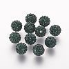 Polymer Clay Rhinestone Beads X-RB-K050-10mm-C16-1