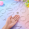 24Pcs 4 Styles Tibetan Style Alloy Connector Charms TIBEP-TA0001-45-6