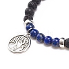 Alloy Tree of Life Charm Bracelet BJEW-JB08504-6